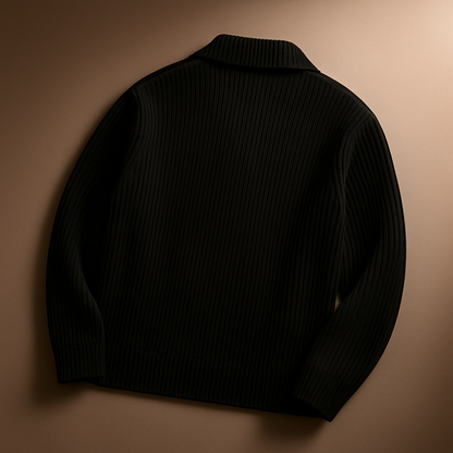 Classic Crew Neck Knit Cardigan Sweater