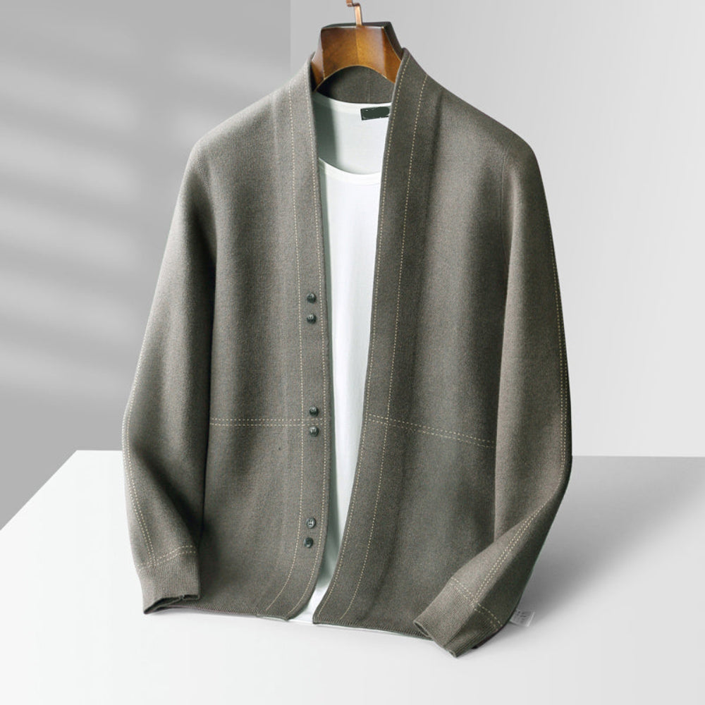 Cozy Classic Men's Cardigan Sweater - OutfitLondon