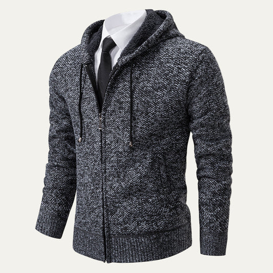 Men's Soft Knitted Zipper Sweater - OutfitLondon