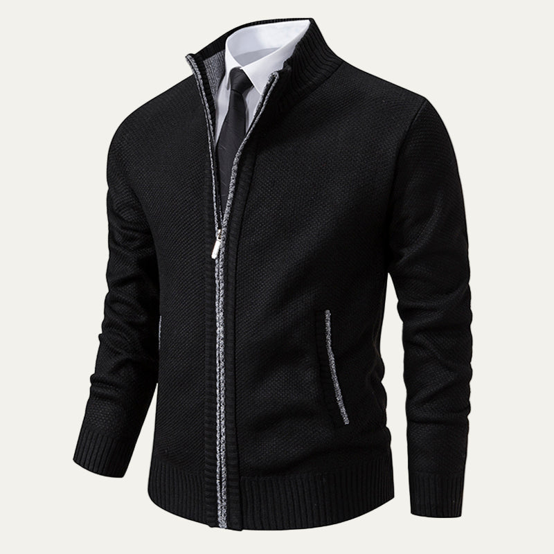 Men's Soft Knitted Zipper Sweater