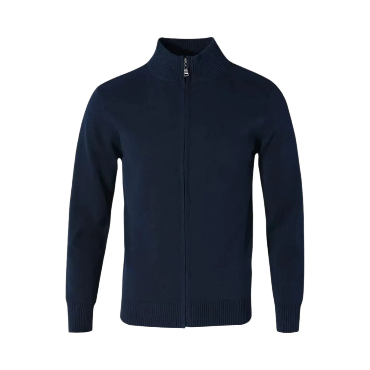 Men's Stylish Knit Zip-Up Cardigan Sweater