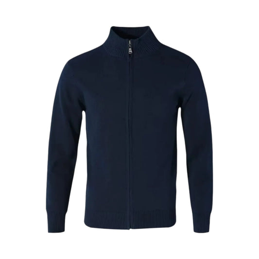 Men's Stylish Knit Zip-Up Cardigan Sweater
