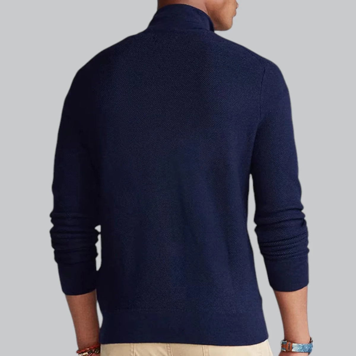 Men's Stylish Knit Zip-Up Cardigan Sweater