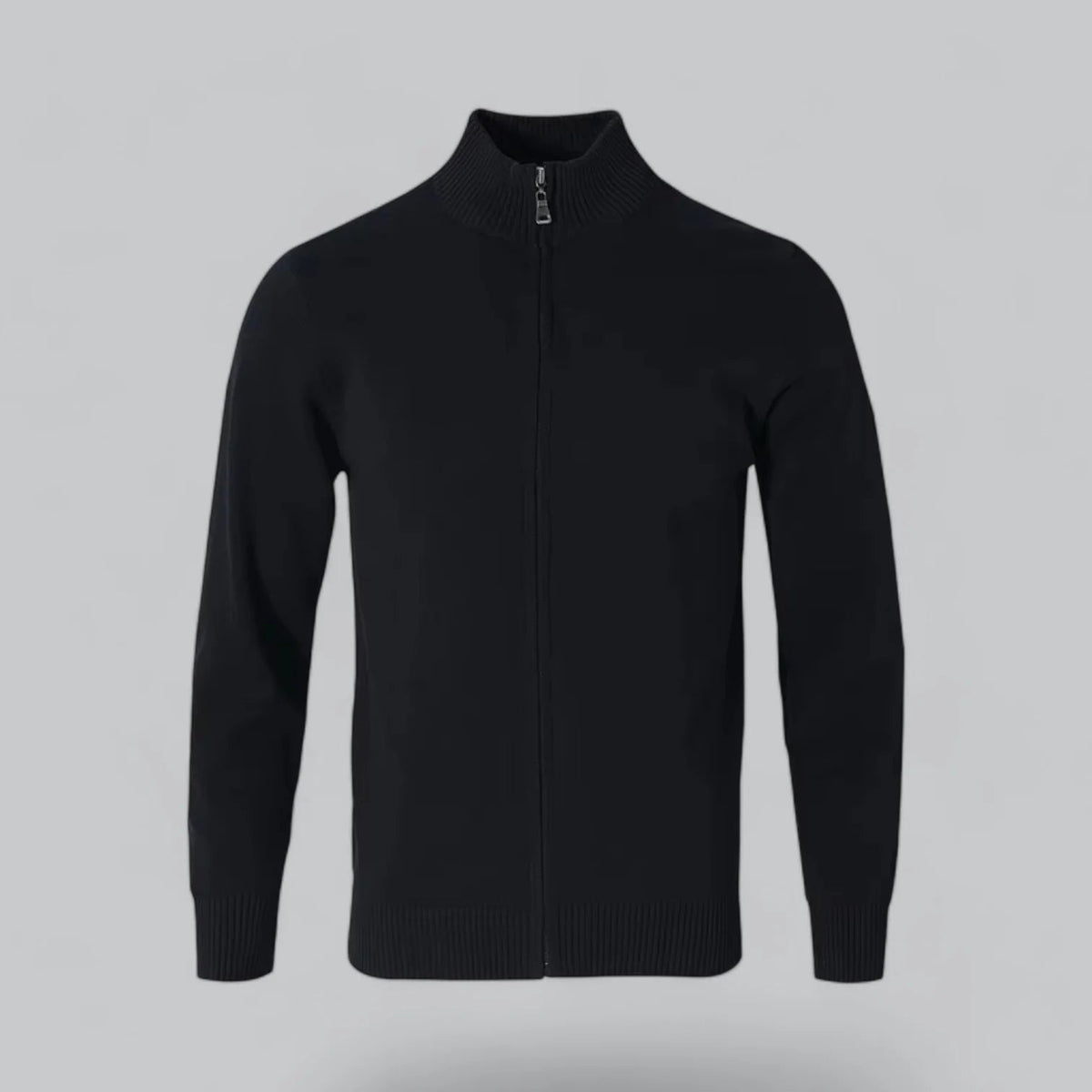 Men's Stylish Knit Zip-Up Cardigan Sweater