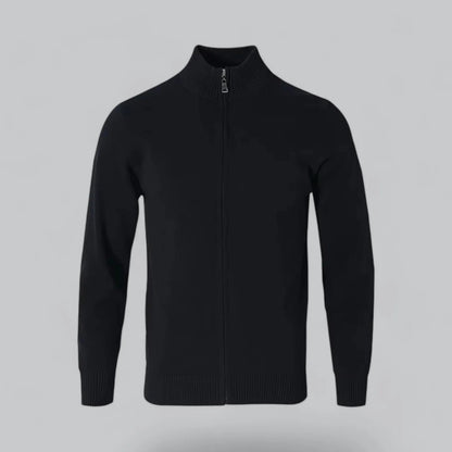 Men's Stylish Knit Zip-Up Cardigan Sweater