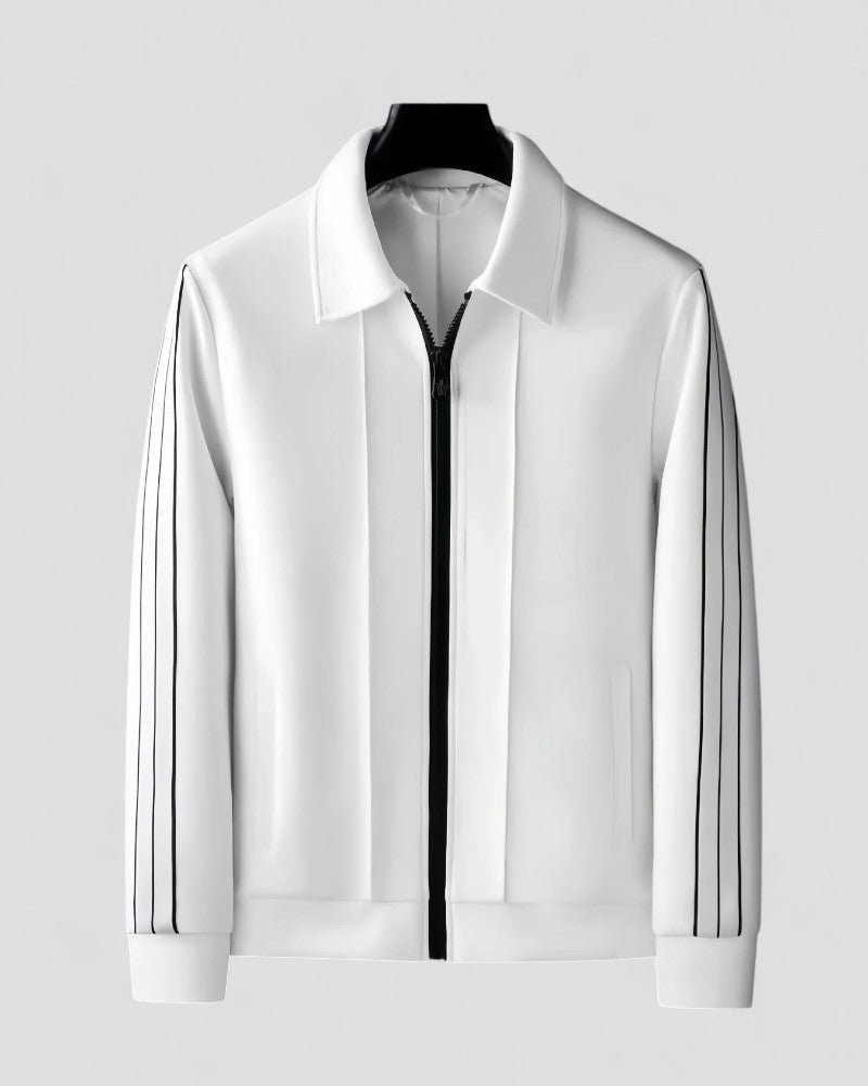 Men's Lightweight Stripe Zip Jacket