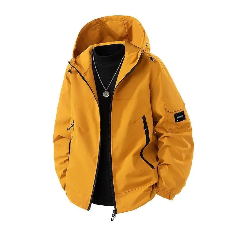 Warm Men's Large Puffer Ski Jacket - OutfitLondon