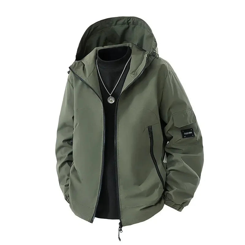 Warm Men's Large Puffer Ski Jacket
