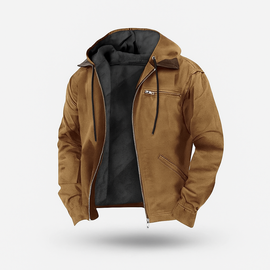 Men's Autumn Leather Coat - OutfitLondon
