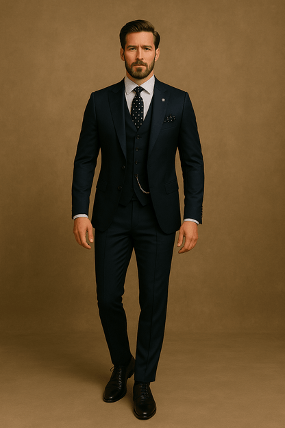 Classic 3-Piece Formal Suit Set for Men