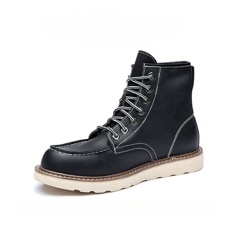 Tough Waterproof Leather Hiking Ankle Boots
