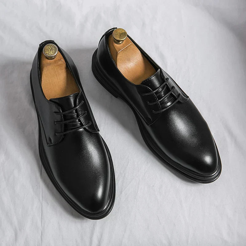 Traditional Brown Leather Dress Shoes