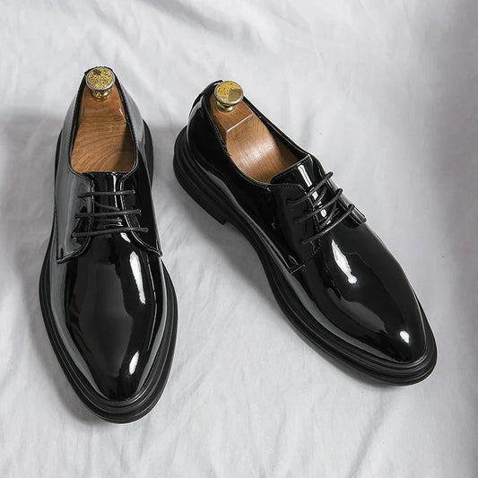 Men's Classic Formal Leather Oxfords - OutfitLondon