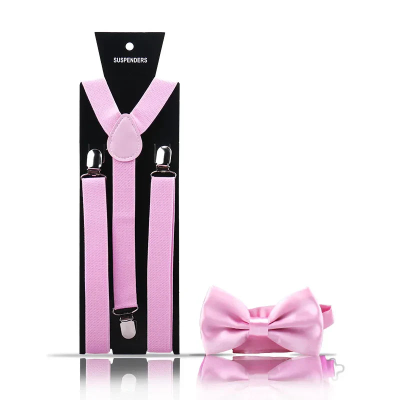 Classic Adjustable Tie and Suspenders Set