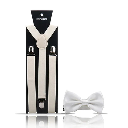 Classic Adjustable Tie and Suspenders Set