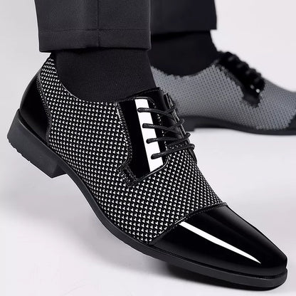 Classic Men's Leather Oxford Shoes - Smart Formal Wear - OutfitLondon