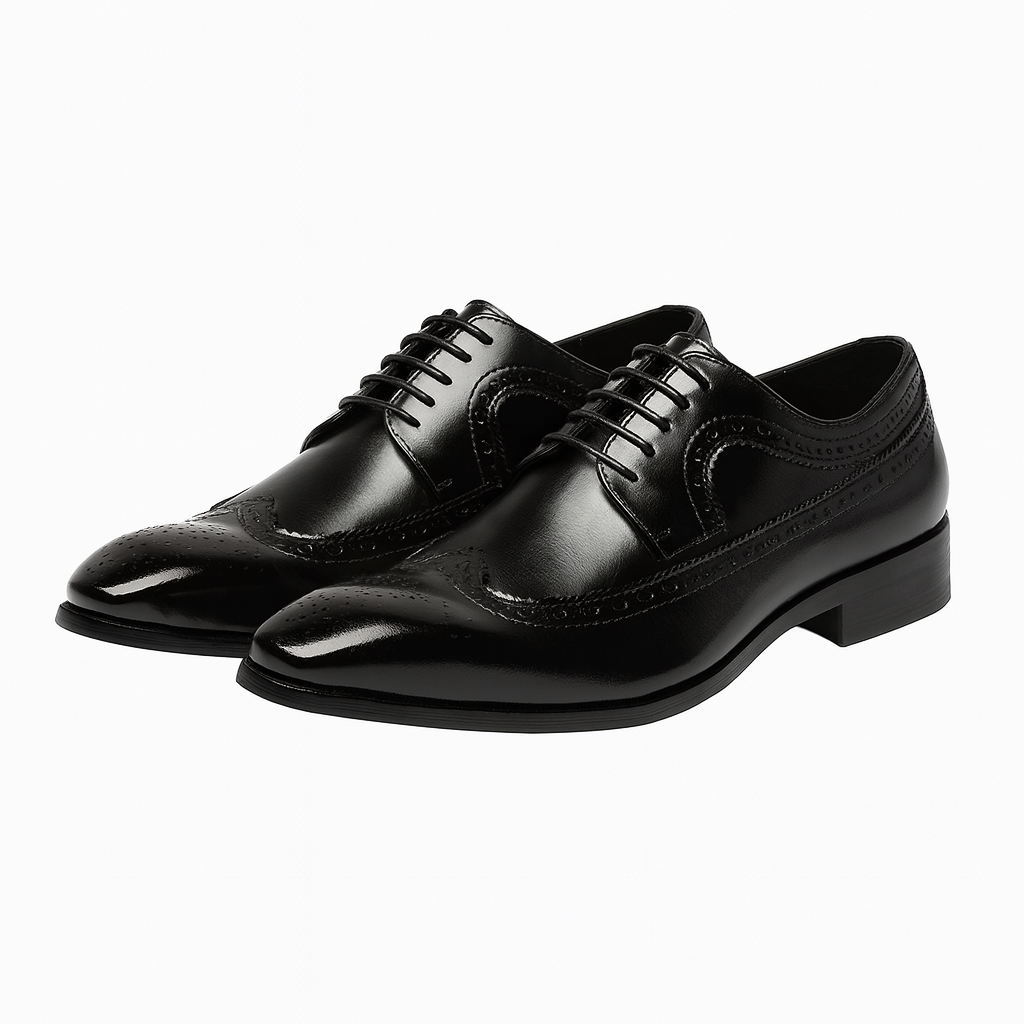 Timeless Perforated Lace Up Oxford Dress Shoes