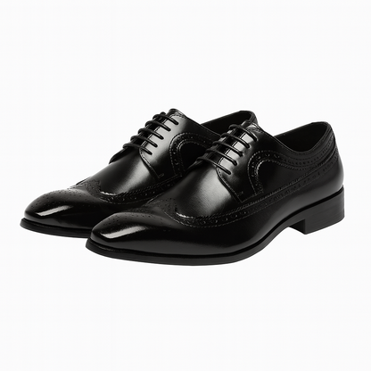 Timeless Perforated Lace Up Oxford Dress Shoes