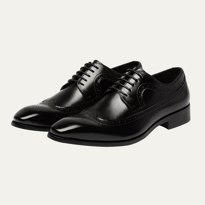 Classic Leather Wingtip Oxford Shoes