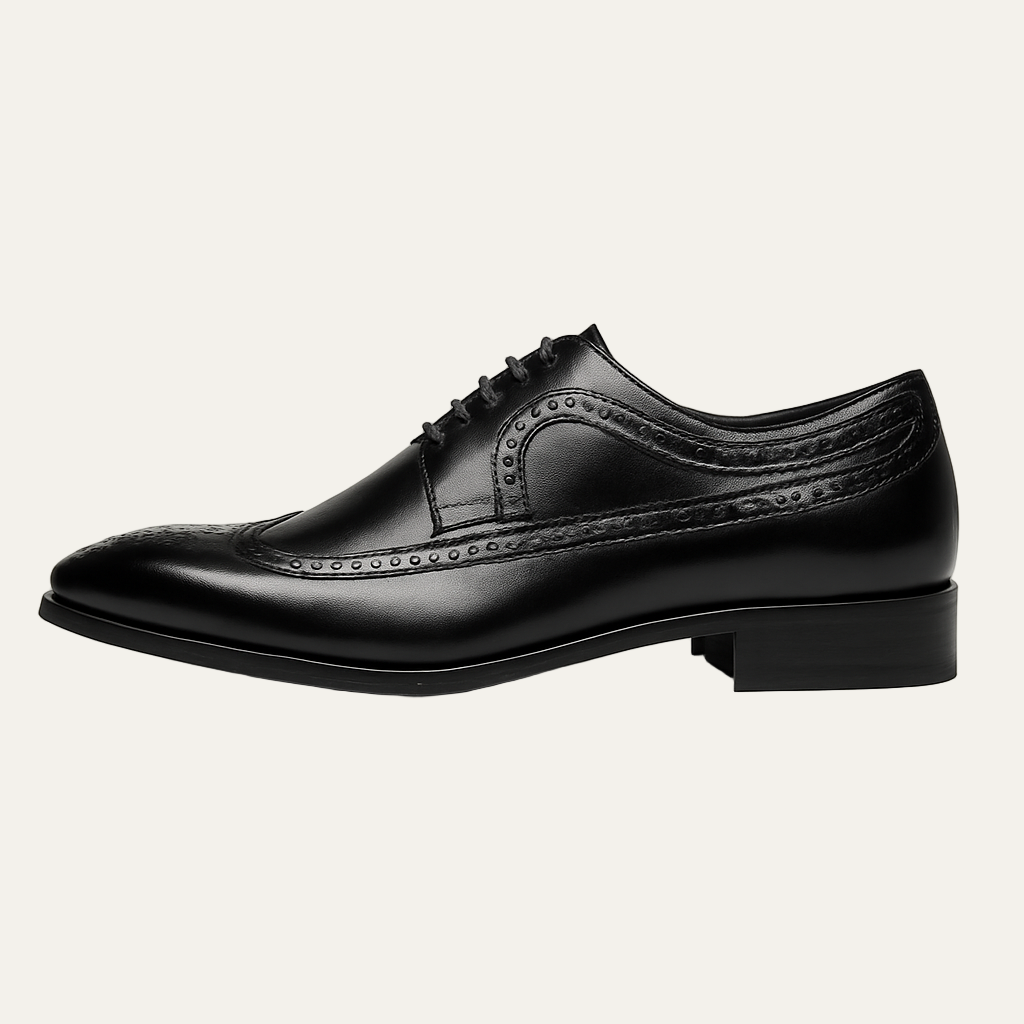 Classic Leather Wingtip Oxford Shoes