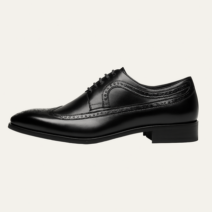Classic Leather Wingtip Oxford Shoes