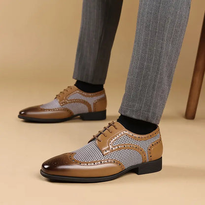 Classic Men's Leather Lace Shoes
