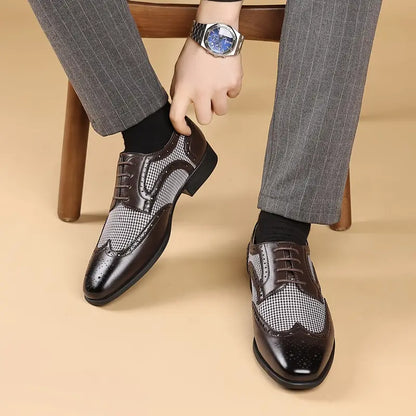 Classic Men's Leather Lace Shoes
