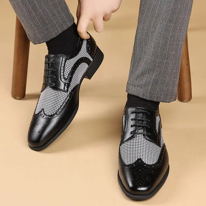 Classic Men's Leather Lace Shoes - OutfitLondon