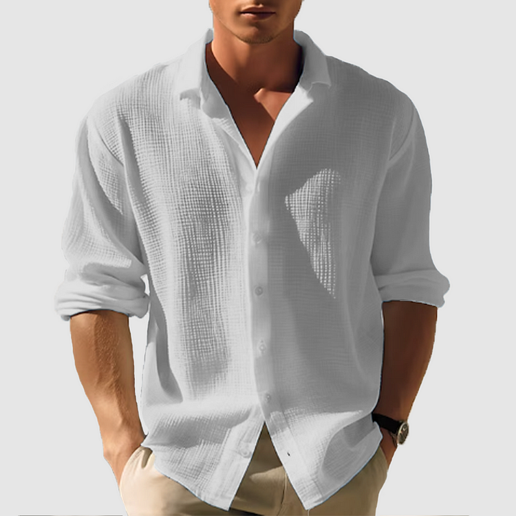 Casual Fit Men's Summer Dress Shirt