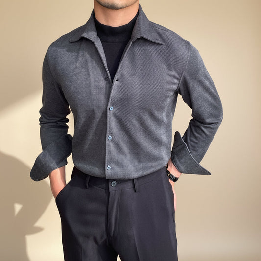 Men's Classic Fit Long Sleeve Shirt - OutfitLondon