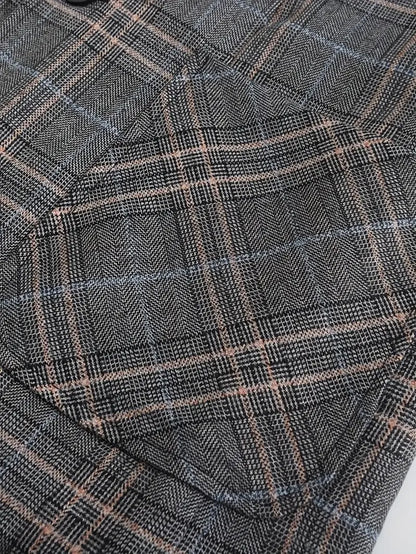 Classic Fit Checked Suit Jacket