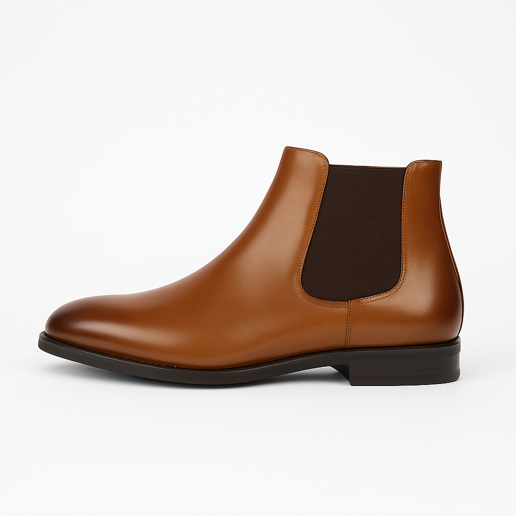 Elegant Low Heel Chelsea Ankle Boots