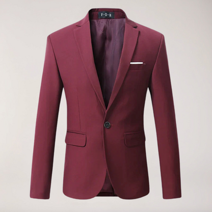 Slim Fit Men's Navy Business Blazer