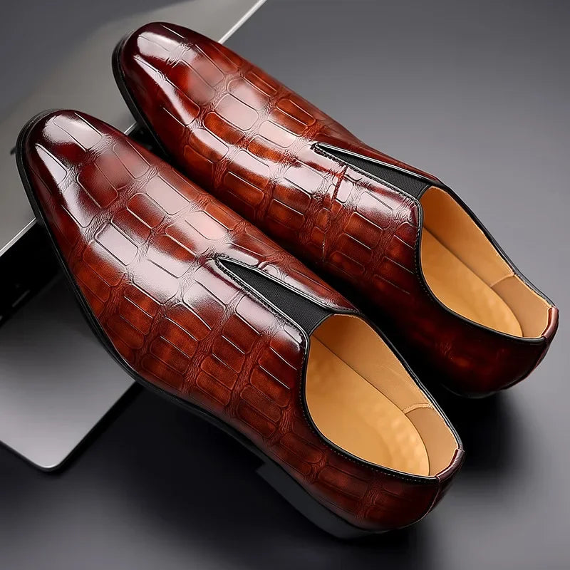 Men's Traditional Leather Oxfords - Comfortable Formal Shoes