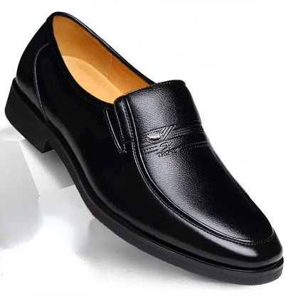 Luxury Leather Slip On Dress Shoes For Men