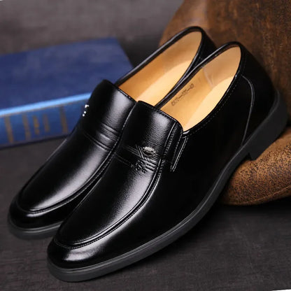 Luxury Leather Slip On Dress Shoes For Men