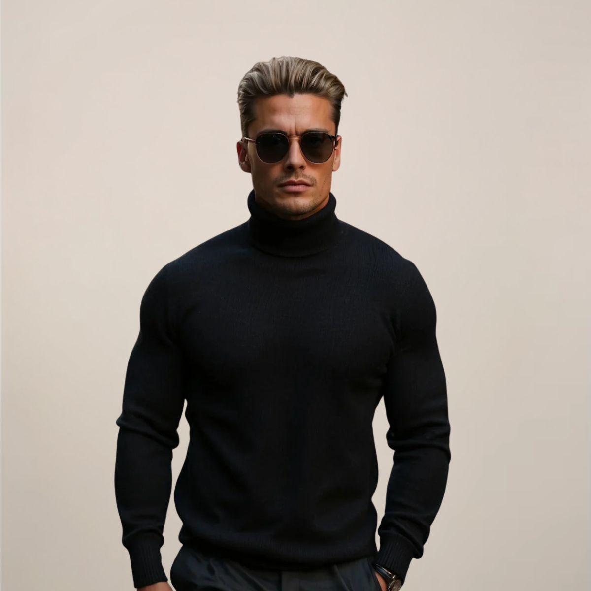 Men's Simple Crew Neck Jumper - OutfitLondon