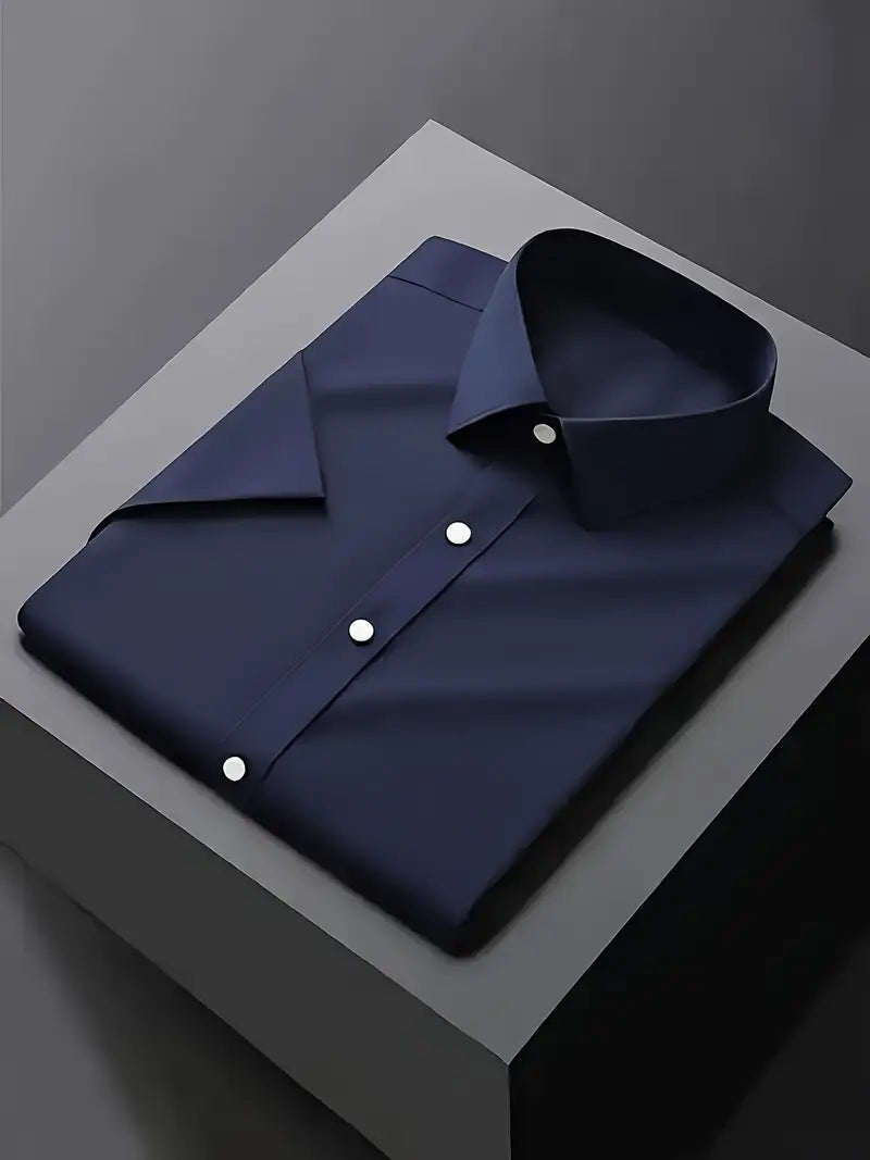 Men's Slim Fit White Button Down Shirt