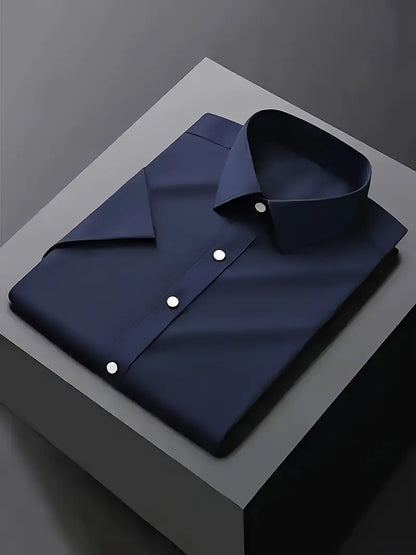 Men's Slim Fit White Button Down Shirt