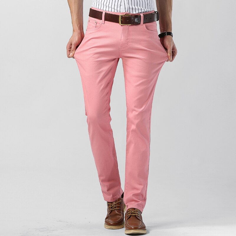 Men's Fashionable Chino Pants - Classic Straight Leg