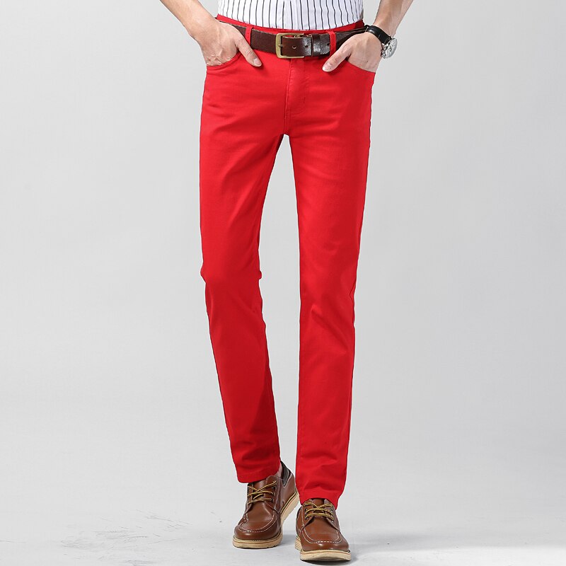 Men's Fashionable Chino Pants - Classic Straight Leg - OutfitLondon