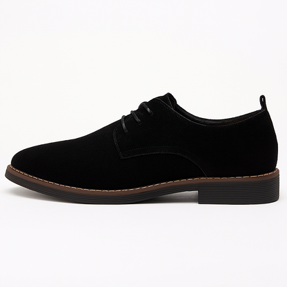 Men's Leather Oxford Shoes - Elegant Slip-On Dress Shoes