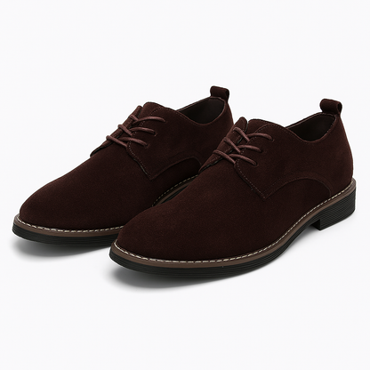Men's Leather Oxford Shoes - Elegant Slip-On Dress Shoes