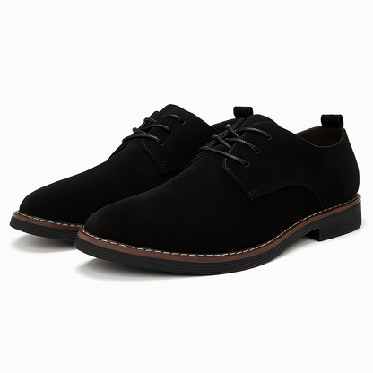 Men's Leather Oxford Shoes - Elegant Slip-On Dress Shoes - OutfitLondon