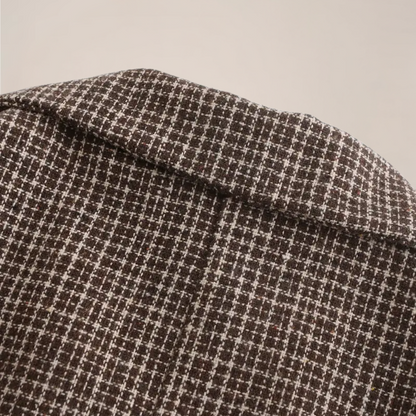 Men's Classic Fit Checked Blazer Jacket