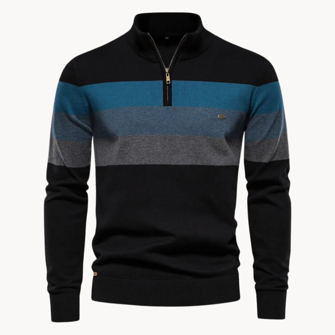 Men's Classic Stripe Crew Neck Sweater
