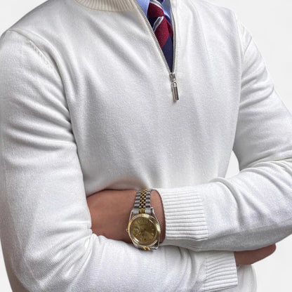Men's Crew Neck Jumper - Slim Fit Knitted Top