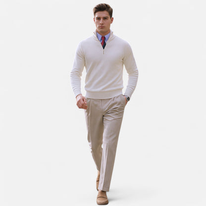 Men's Crew Neck Jumper - Slim Fit Knitted Top