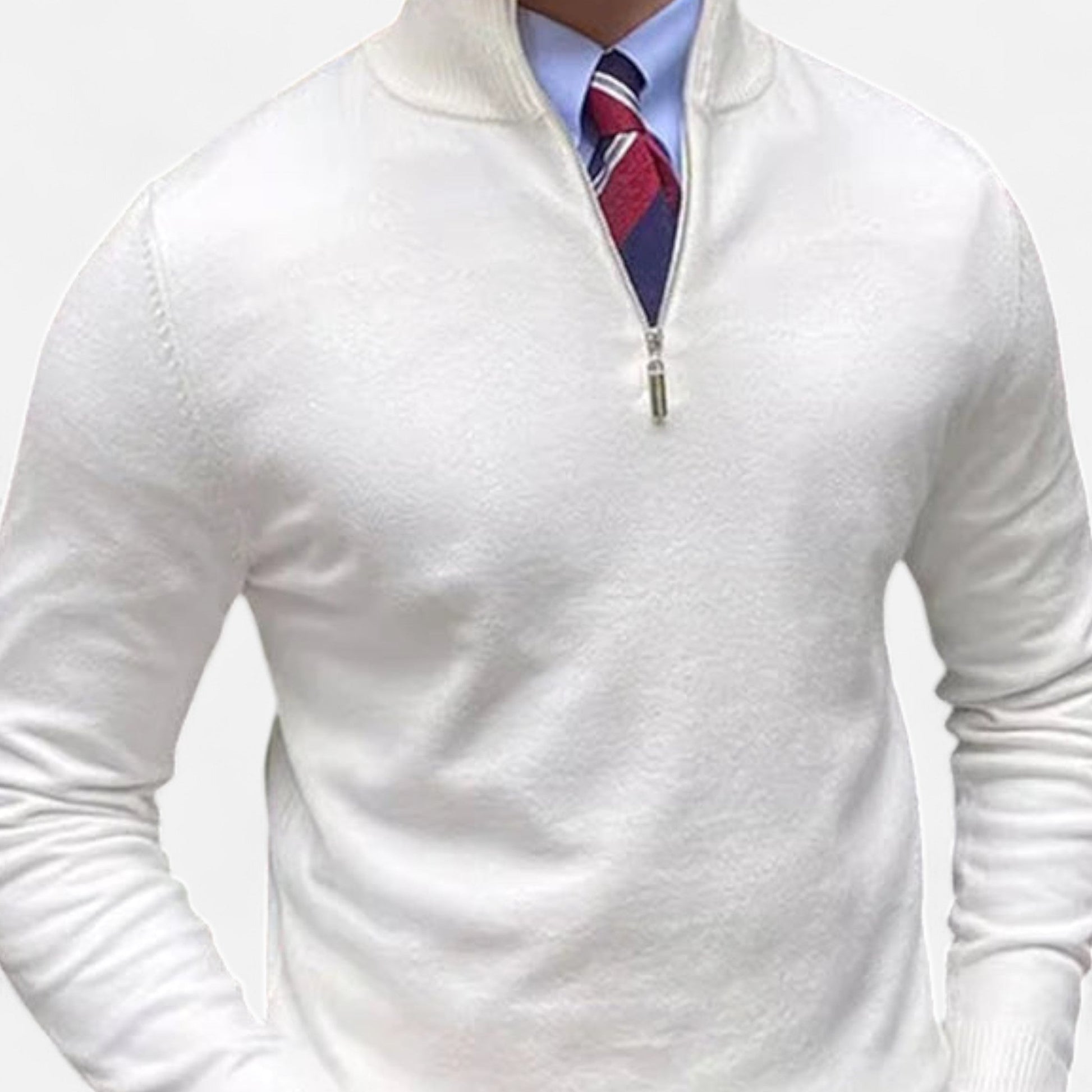 Men's Crew Neck Jumper - Slim Fit Knitted Top - OutfitLondon