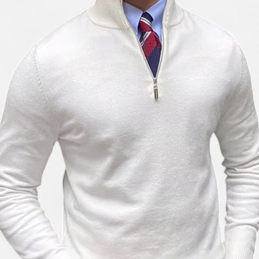 Men's Crew Neck Jumper - Slim Fit Knitted Top - OutfitLondon